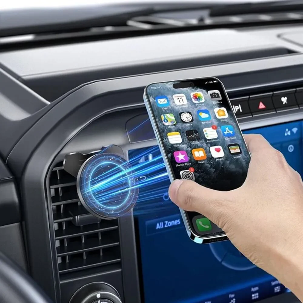CNC Magnetic Truck Air Vent Phone Holder